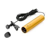 Cpolebev -LV6 Microfono A Condensatore XLR Omnidirezionale Cardioide con Coprimicrofono da 8,3 mm Clip da Bavero Alimentato A 48 V Facile da Usare
