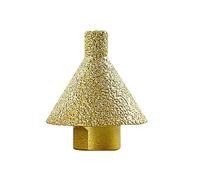 Cpolebev M10 Punta Diamantata per Smussatura, Smussatura, Foro, Alesatura, Cono, Scolpitura, Lucidatura, per Gres Porcellanato, Marmo, 45 Mm