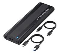 Cpolebev M2 SSD Case NVME SATA Dual Protocol M.2 a USB Type C 3.1 Adattatore SSD per NVME PCIE NGFF SATA SSD Disk Box M.2 SSD Case