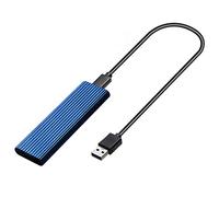 Cpolebev M2 SSD NVME Adattatore da M.2 Un USB SSD per NVME PCIE NGFF SATA M+Chiave B 2230/2242/2260/2280 Dual Protocol(C)