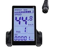 Cpolebev M5 Display LCD per Bici Elettrica Misuratore 24V 36V 48V 60V e Scooter Pannello LCD Parti di Ricambio Accessori per Bici Elettrica da Montagna (6PIN)