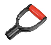 Cpolebev Manico per Vanga in Plastica Manico per Pala con Impugnatura a D, Diametro Interno 32 Mm Manico per Pala da Neve per Vanga, per Scavo per Pala da Neve (Rosso)