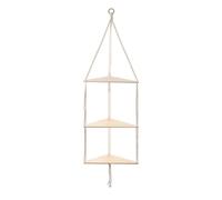 Cpolebev Mensola da Parete Galleggiante A 3 Livelli Triangolo in Legno Espositore Angolare Decorazione Soggiorno Camera da Letto Decorazione da Appendere A Parete
