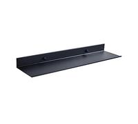 Cpolebev Mensola Galleggiante Nera per Cucina, Bagno, Specchio, Mensole Angolari per Doccia nel Metallo, Organizer per Casa A