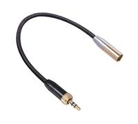 Cpolebev Microfono Audio con Filettatura Interna da 3,5 Mm a Mini XLR 3PIN Adattatore per Audio per Fotocamera SLR