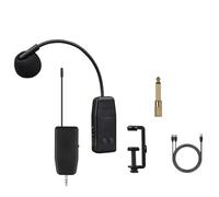 Cpolebev Microfono Wireless per Violino Microfono per Strumenti Musicali Microfono per Esibizioni Sul Palco Ricevitore e Trasmettitore Audio Clip Corta