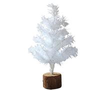 Cpolebev Mini Albero di Natale da Tavolo, di Natale Piccolo Albero di Natale con Base in Legno per Decorazioni Natalizie per la Casa Desktop 30 cm Durevole e Facile da Installare