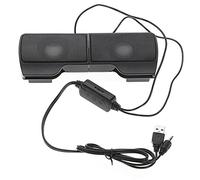 Cpolebev Mini Altoparlanti Stereo Portatili USB Line Controller Soundbar per Laptop Mp3 Phone Music Player PC con Clip