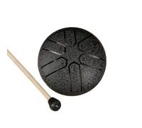 Cpolebev Mini Batteria A Mano con Linguetta In Acciaio A 6 Toni da 3 Pollici con Bacchette Strumenti Musicali A Percussione Accessori per Batteria C