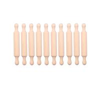 Cpolebev Mini Mattarello in Legno da 7 Pollici, Lungo da Cucina, Piccolo Mattarello per Pasta per Bambini, Pasta per Fondente, Pizza, 10 Pezzi