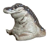 Cpolebev Mini Ornamenti di Coccodrillo Tea Pet Alligator Baby Statue Figurina di Animali da Giardino