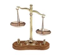 Cpolebev Mini Ornamenti Vintage in Scala di Equilibrio, Modello in Scala di Giustizia Antica in Metallo, Decorazione per La Casa, Regalo per Bambini