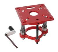 Cpolebev Mini Piastra di Inserimento Tavolo per Fresatrice e Sollevatore per Fresatrice per Rifilatrice Universale da 65 Mm, Fresatrice da Banco Quadrata per la Lavorazione del Legno Facile Installazi