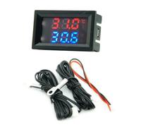 Cpolebev Mini Rilevatori A Corrente Continua con Doppio Display Termometro per Auto con Temperatura Della Candela per Motoslitta A 1 Set