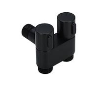Cpolebev Mini Rubinetto Multifunzione nel 1 nel 2 Uscite Doppio Lavatrice Rubinetto Cromato per Lavatrice e WC-C