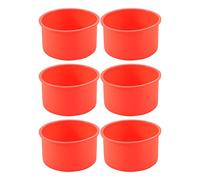 Cpolebev Mini Stampi per nel Silicone Teglia da Forno da 4 Pollici Stampo da Forno nel Silicone Antiaderente Teglia da Forno Riutilizzabile, Set di 6