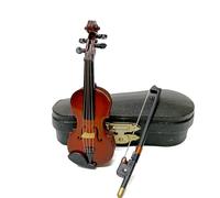 Cpolebev Mini Strumenti Musicali da 10 Cm, Ornamenti Modello Violino, Accessori per La Casa, Regali Artigianali di Compleanno