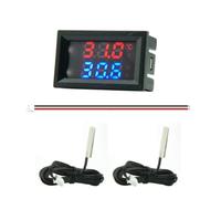 Cpolebev Mini Termometro Digitale A Corrente Continua 4-28V Termometro per Auto con Temperatura A Candela per Motoslitta B 1 Set
