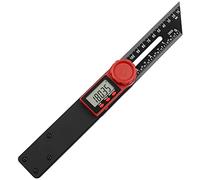 Cpolebev Misuratore Angolare Digitale Tipo T Calibro e Goniometro Display LCD da 180 Mm/360° per la Lavorazione del Legno Lavorazione Dei Metalli Costruzione