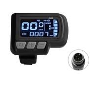 Cpolebev Misuratore di velocità per Display LCD per Bici EN06 con Connettore Luce Impermeabile A 6 Pin 24V 36V 48V Pannello Display per Bici Elettrica