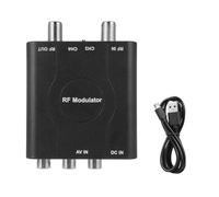 Cpolebev Modulatore RF Convertitore AV A RF M61A Canali AV A RF CH3/CH4 Adattatore Ingresso Video per Convertitore Demodulatore VHF, Facile da Usare, Pregevole Fattura