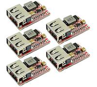 Cpolebev Modulo Caricatore USB per Auto Convertitore DC-DC da 5 Pezzi 6-24V 12V 24V un 5V 3A Modulo di Alimentazione Regolatore di Tensione