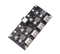 Cpolebev Modulo di Ricarica Rapida Modulo di Ricarica Rapida A 4 Vie Scheda di Ricarica per Telefono Cellulare USB Singola da 12V24V A QC3.0 Telefono Cellulare di Supporto per Ricarica Rapida