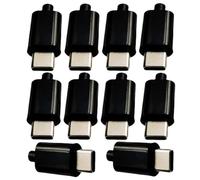 Cpolebev Modulo di Ricarica Rapida Scheda PD/QC da 10 Pezzi 12V con Shell PD 2 3.0 DC Trigger USB Type-C Connettore di Ricarica QC4 Nero Facile da Usare