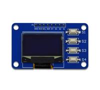 Cpolebev Modulo Display OLED da 0,96 Pollici 12864 Modulo Schermo con Matrice e Tastiere A 4 IIC