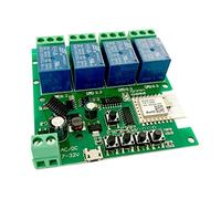 Cpolebev Modulo Relè Zigbee Tuya Smart 4CH DC5V 7-32V RF433Mhz Interruttore Luce Funziona con Home