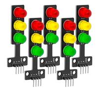 Cpolebev Modulo Semaforo Un LED 5X Mini Semaforo DIY 3.3-5V Compatibile con