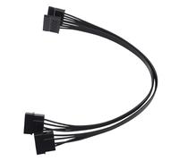 Cpolebev Molex IDE Adattatore per Convertitore di Alimentazione SATA da 4 Pin un 15 Pin Femmina di Prolunga di Alimentazione HDD SSD per Disco Rigido, Confezione da 2