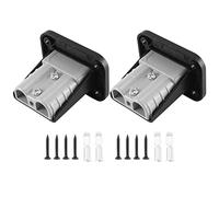 Cpolebev Montaggio A Incasso per Anderson Plug 50A Kit Connettore Staffa di Montaggio Pannello di Copertura Accessori per Caravan Boat Truck