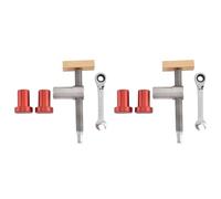 Cpolebev Morsetti per Cani da Banco per La Lavorazione Legno con Set di Fermi per Cani da Banco, Fissaggio un Morsetto per Morse Panche per Falegnameria Strumenti per Falegnameria (19 Mm) C