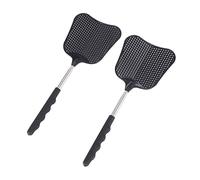 Cpolebev Mosquito e Fly Killing Plastica Fly Swatter Retrattile nel Acciaio Inossidabile, Adatta per Uso Interno Ed Esterno (Confezione da 2)