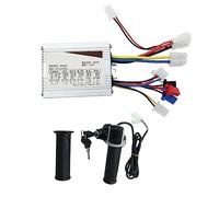 Cpolebev Motore Controller Spazzolato per Scooter Elettrico 36V 350W + Kit Manopola Acceleratore per Bicicletta Elettrica per Scooter Elettrico