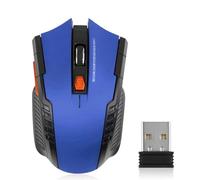 Cpolebev Mouse Wireless Mouse Ottico da 2,4 GHz con Ricevitore USB Mouse da Gioco 1600 DPI per Computer Portatile Parti di Ricambio Blu