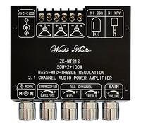 Cpolebev -MT21S 2X50W + 100W 2.1 Canali Subwoofer Amplificatore di Potenza Digitale AUX 12V 24V Audio Stereo Bluetooth 5.1