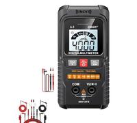 Cpolebev Multimetro Digitale Intelligente 4000 Conteggi Multimetro Professionale Contatto Gamma Automatica Tensione CA/CC NCV Ohm Durevole Facile da Usare B