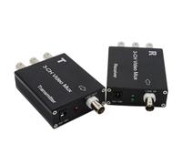 Cpolebev Multiplexer Video A 3 Vie, Segnale di Sorveglianza Analogico in Sovrapposizione A Tre, Telecamera Multicanale Comunicazione su Una Durevole Facile da Installare Facile da Usare