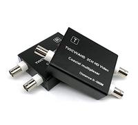 Cpolebev Multiplexer Video AHD TVI CVI per Telecamera Cctv Convertitore Video Coassiale 2Ch per Hdcvi 1080P