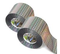 Cpolebev Nastro Repellente per Uccelli (200 M) Nastro Riflettente, Repellente per Uccelli da Esterno, Nastro Repellente per Uccelli Lampeggiante Biadesivo