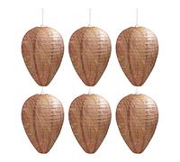 Cpolebev Nest Decoy, 6 Pezzi Appesi Falso Naturale Falso Repellente Impermeabile Sicuro Falso Trappola di Carta Non Tossica