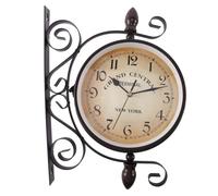 Cpolebev New Orologio Moderno Stile retrò Orologio da Parete Innovativa Moda Bifacciale Orologio da Parete Design Moderno