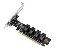 Cpolebev NGFF PCI-E 16X Un 4 Porte U.2 NVME Scheda di Espansione Divisa SFF-8639/8643 NVME PCIE SSD Adattatore per Scheda Madre SSD