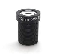 Cpolebev Obiettivo per Videocamera Un Scheda Singola Obiettivo per Videocamera di Rete da 12 Mm 5 MP HD Obiettivo per CCTV Accessori per Fotocamera