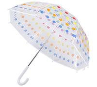 Cpolebev Ombrello Un Trasparenti per Bambini Ombrelli per Bambini da Uomo e da Ombrello alla Moda con Manico Lungo Trasparente