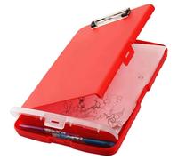 Cpolebev Organizer per Appunti Portablocco con Portablocco Portablocco per Infermieri Cartella Portadocumenti Pieghevole Portablocco In Plastica (Arancione) Facile da Usare
