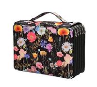 Cpolebev Organizer per Astucci Colorati da 250 Slot con Cerniera un 5 Strati, Borsa Porta Penne di Grande Capacità per Studenti Artist C