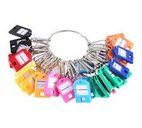 Cpolebev Organizer per Chiavi Portatile in Plastica+Metallo da 1 Pezzo con 30 Ganci A Molla Individuali e Targhette per Chiavi Multiple, per Ufficio, Bidello, Appartamenti